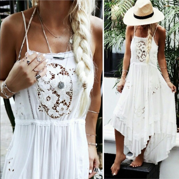 Spell Dresses & Skirts - Spell design Isla Bonita Dress white lace luxe xs